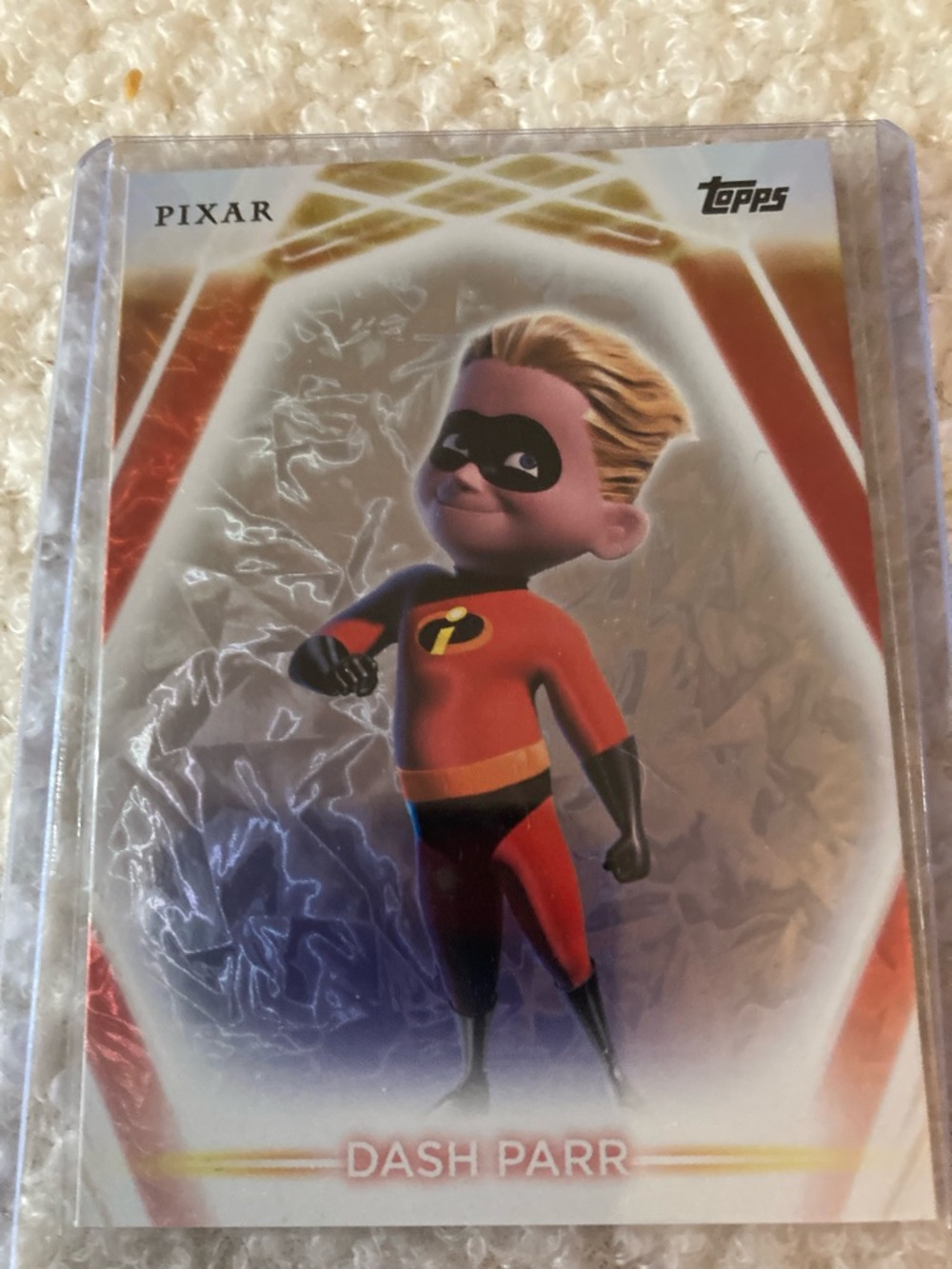Disney neon Topps Pixar Dash Parr Card —